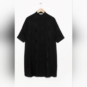 & Other Stories Button Down Oversized Shirt Dress Size 8